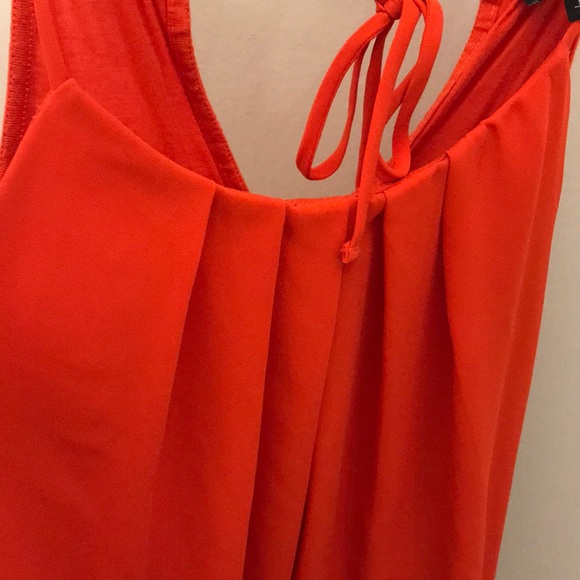 Coral tank with chiffon overlay - Picture 5 of 5